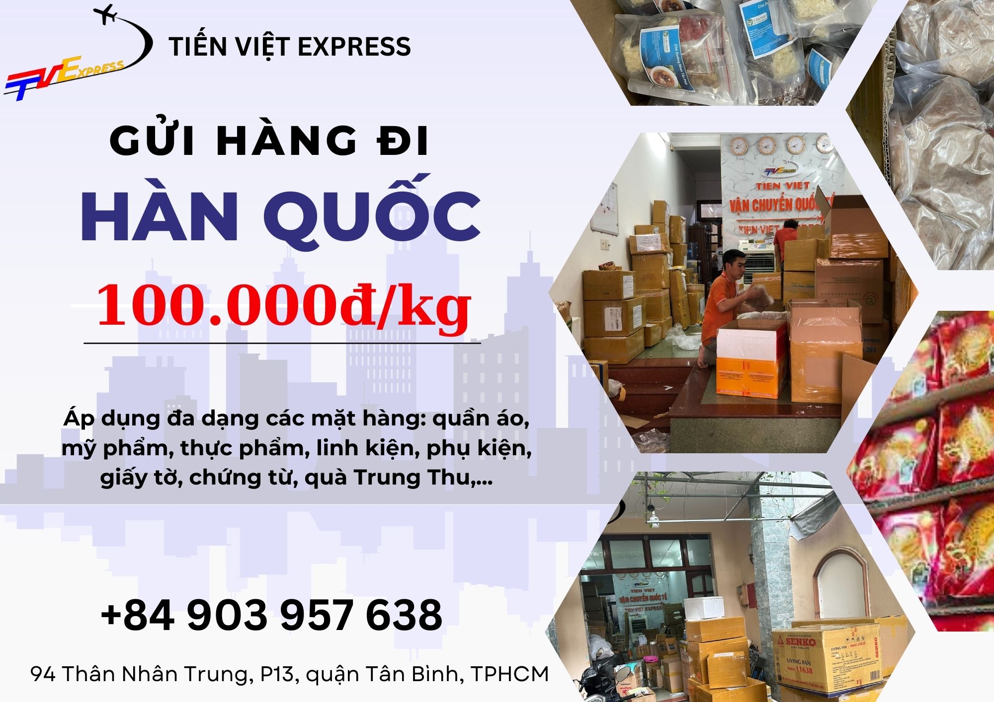 Gửi hàng đi Hàn Quốc